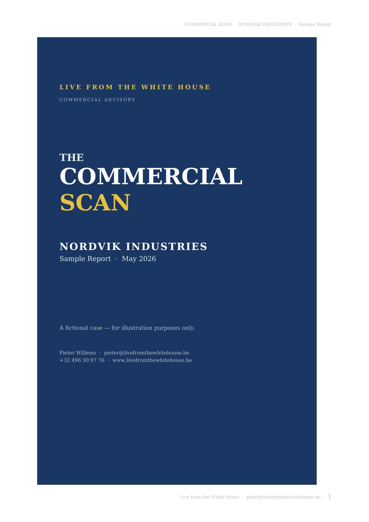 Commercial Scan sample report cover